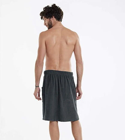 YOMDID Men Soft Wearable Bath Towel With Pocket Bathrobes Shower Wrap Sauna Gym Swimming Holiday Spa Beach Towel Toalla De Playa