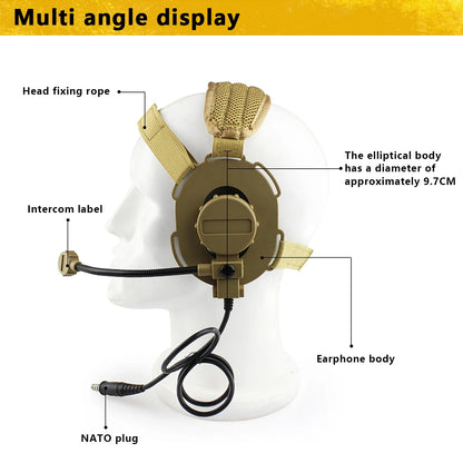 Tactical Outdoor Shooting Communication Headphone Bowman Elite II Headset U94 PTT For Kenwood Baofeng UV-5R Radio Accessory