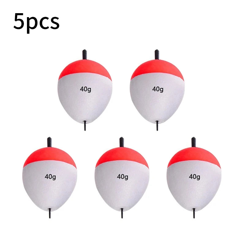 5pcs Foam Fishing Floats EVA Fish Floats Bait Fishing Buoys 2g/3g/5g/10g/15g/ 20g/35g/40g/60g Buoy Flotador Fishing Accessories