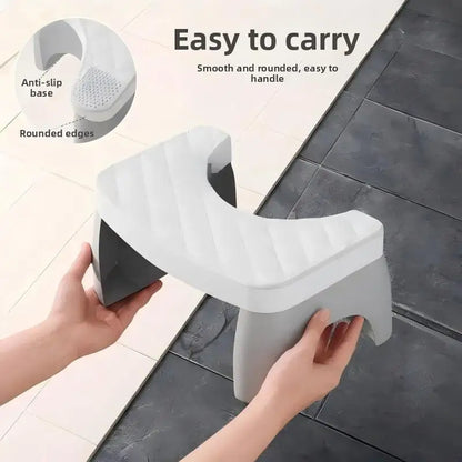 Anti-slip Waterproof Toilet Foot Stool Ergonomic Raised Footrest Stable Frame Household Washroom Auxiliary Tool