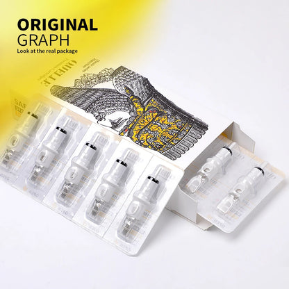 CNC Kassett-tatueringsnålar 20/50-pack – RL/RLT/RS/RM 0,25–0,35 mm EO-steriliserade Engångs för PMU & Tatueringsmaskin 2026