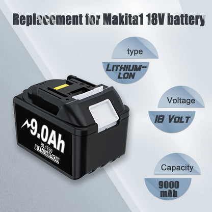 18 V ersättningsbatteri för Makita BL18-serien – välj batteripack eller paket med laddare