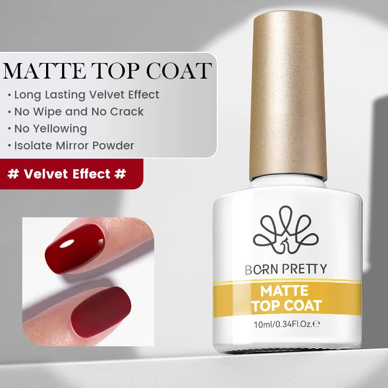 BORN PRETTY 1/2/4Pcs Base Gel Top Coat Clear Gel Nail Polish Kit Soak Off UV LED Functional Varnish Semi Permanent DIY Manicure