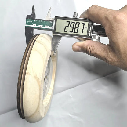 Bastutermometer & Hygrometer i Massivt Trä – Väggmonterad, 15×15 cm, 20–120°C