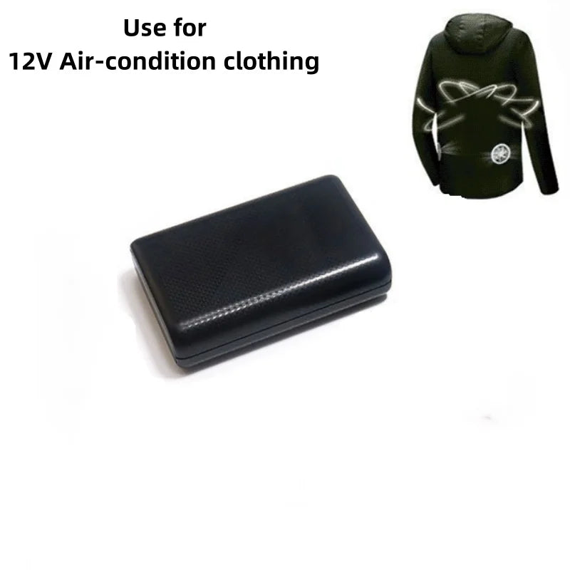 Power Bank 10000mAh 12V DC Output For Heating Cool Vest Jacket Portable Charger for iPhone 16 Samsung Powerbank External Battery