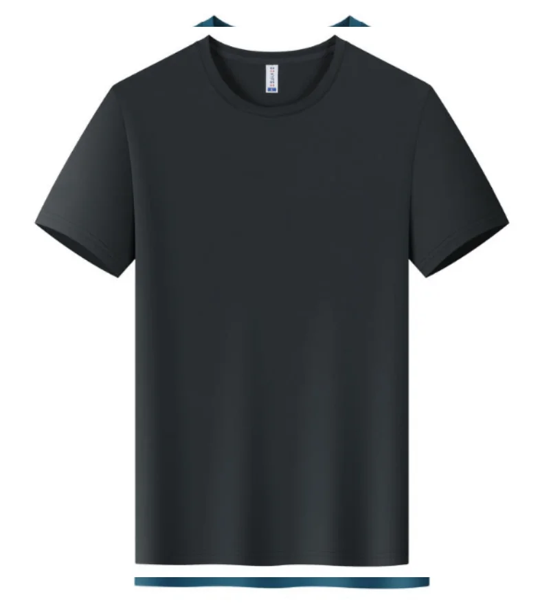Herr Sport T-Shirt 2026 – Quick Dry Logotryck Brodyr Kortärm O-ringad Andningsbar 8 Färger S–4XL