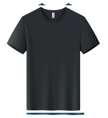 Herr Sport T-Shirt 2026 – Quick Dry Logotryck Brodyr Kortärm O-ringad Andningsbar 8 Färger S–4XL