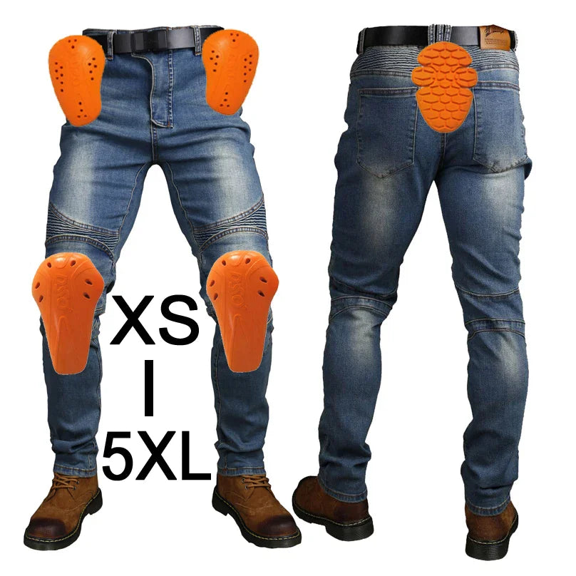 Motorcykelbyxor med knäskydd