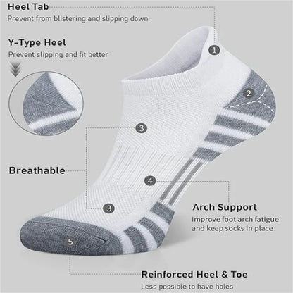 6/24 Pairs Cushioned Breathable Ankle Athletic Running Socks Low Cut Sports Tab for Men And Women