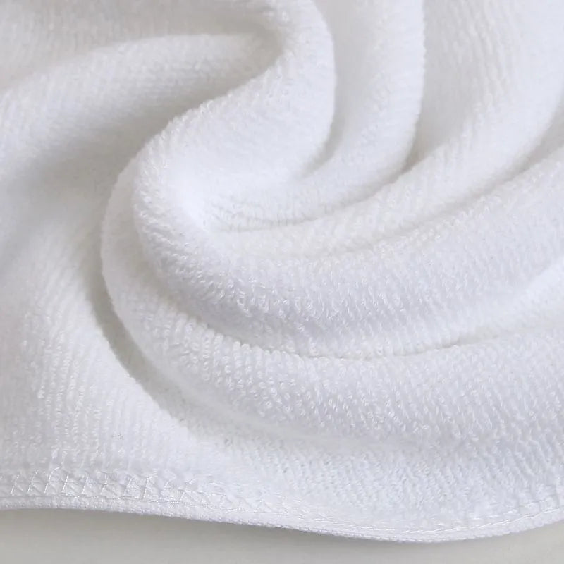 Super large pure cotton bath towel High absorbent white bath towel Multi-functional towel Hotel beauty salon cotton bath towel