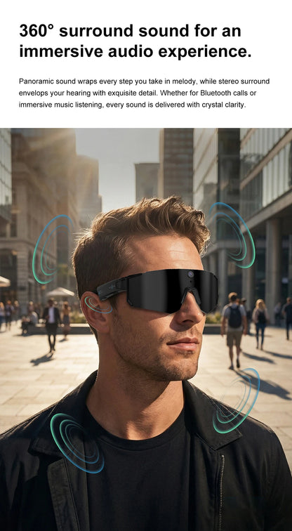Mijia Smart Al Glasses For Cycling Recording Ai Translator Voice Assistant Wireless Remote Calling Video&photo Sports Sunglasses