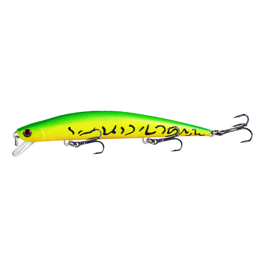 1pcs Fishing Lures 12.5cm/12g Minnow Lure Rattling High Quality Hard Bait Crankbait Wobbler Fishing Tackle Leurre Peche For Pike