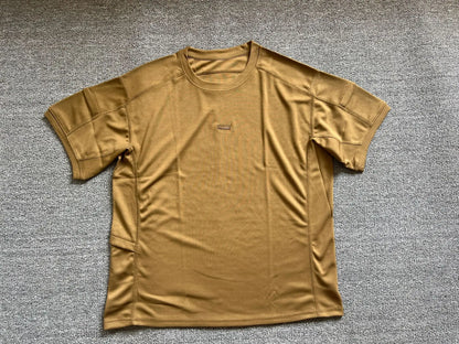 Men's 2026 Crew Neck Tactical T-Shirt With Pocket Summer Outdoor Training Tee Quick Dry Breathable Wear Resistant Sports Top