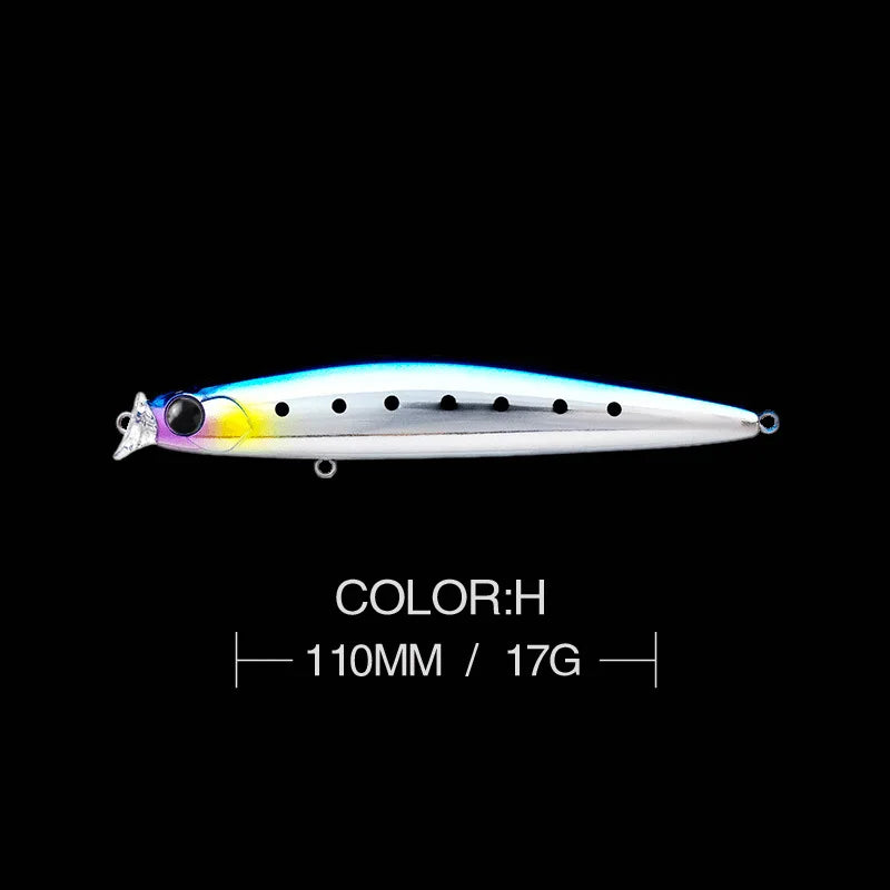 1pcs 17g 11cm Minnow Fishing Lures Long Cast Sunken Fish Bait Swinger Floating Bass Artificial Bait Crank Bait Carp Pesca Tackle