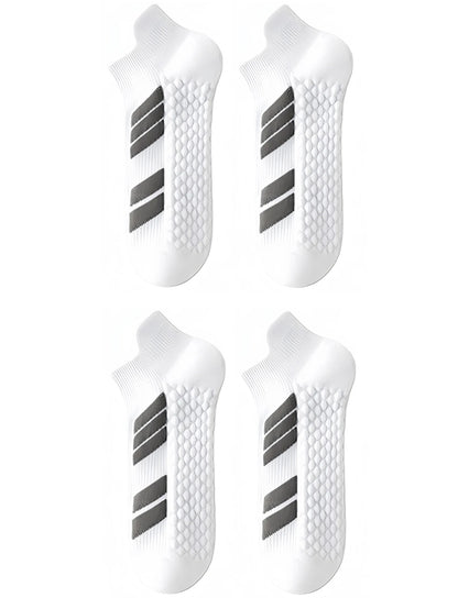 10Pairs Black Low Cut Sports Socks Unisex Breathable Sweat Absorbing Running Basketball Leisure Towel Bottom Socks for Men And W