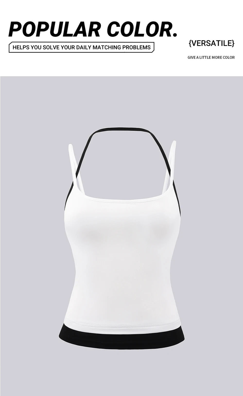 Dam Y2K Linne Crop Top – Sömlös Slim Camisole Fake Tvådelad Sportig Sommar, S–XXL