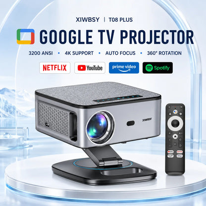 XIWBSY T08 Plus Full HD-projektor med autofokus och Android 11