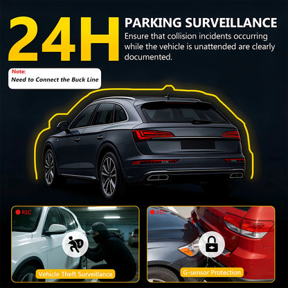 WIFI 4-Channel Car DVR Dash Cam With 4 Cameras Full HD 1080P Video Recorder Night Vision Black Box Cabin Camera 24H Parking
