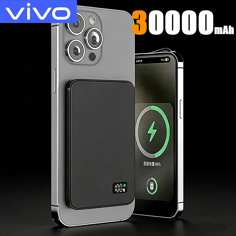 VIVO 500000mAh Magnetic Power Bank PD22.5W Super Fast Charging Portable External Battery for Magsafe For Iphone Samsung Huawei