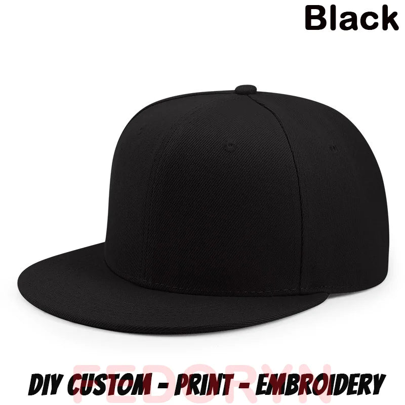 FEDORYN Snapback Keps Splice-Färger Hip Hop – 40 Färger Akryl/Polyester Justerbar Unisex Anpassad Brodyr Tryck Grossist Dropshipping