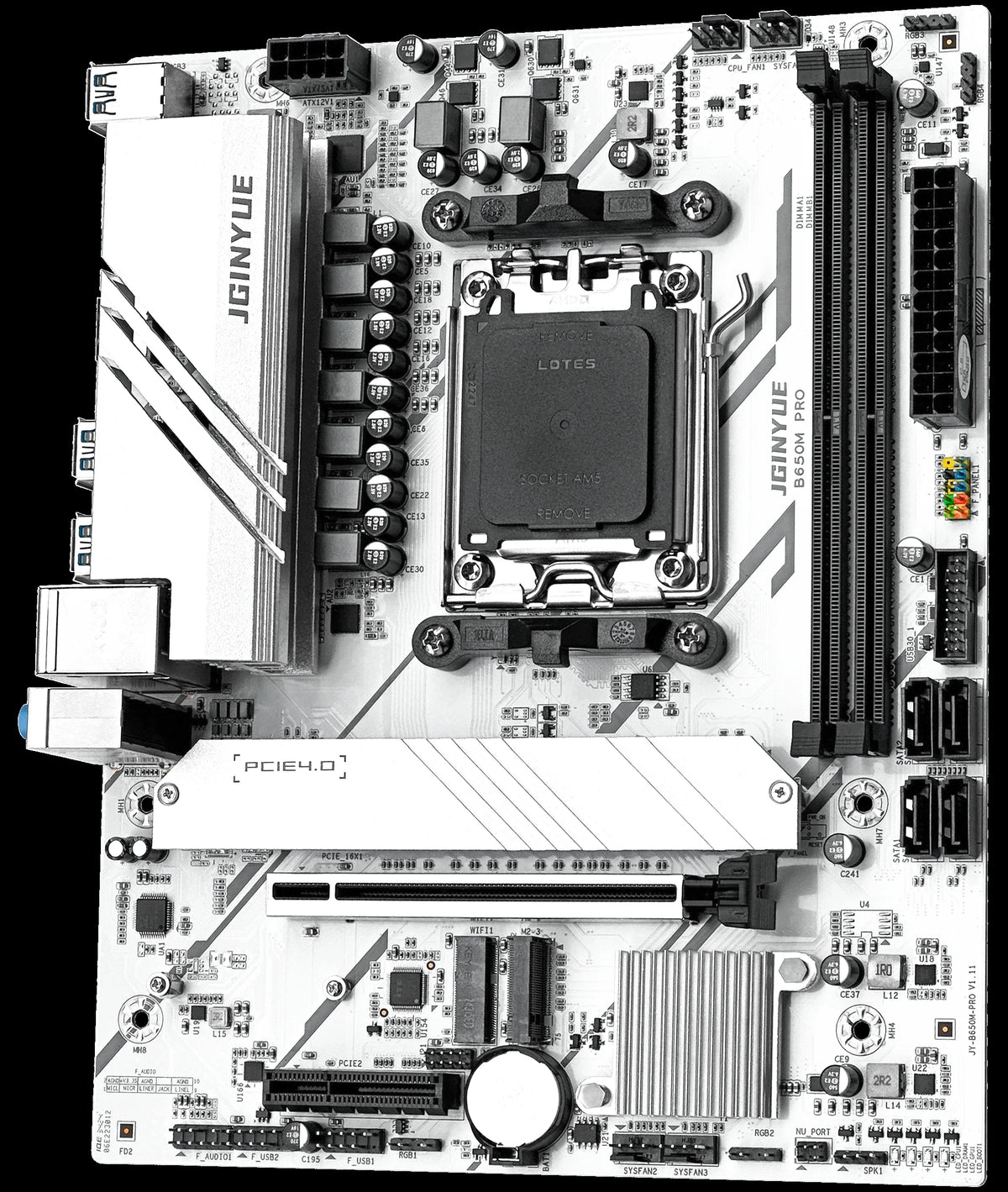 JGINYUE B650M PRO  AM5 Motherboard M-ATX For AMD® Ryzen7000/8000/9000 Series DDR5 MAX 64GB RAM M.2 Slot*2 PC computer