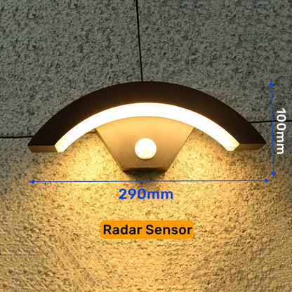 Khelsse Utomhusvägglampa LED IP65 – PIR Rörelsesensor 12/24/30/36W 150lm/W Varmvit Neutralvit Kallvit Aluminium 2år Garanti