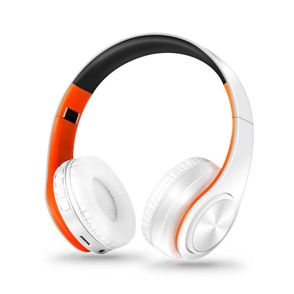 Wireless Bluetooth Headphone HI-FI Stereo Over-ear Earphone Foldable Gaming Music Headset TF Card with Mic Noise Cancelling