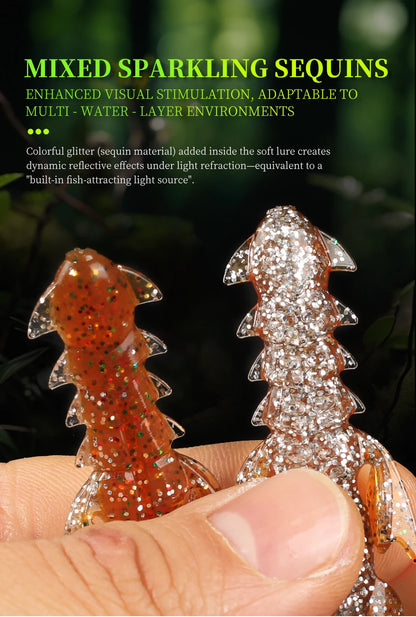 Supercontinent CRAZY nimble Total length 8cm/4.2cm Lobster Soft Lure Fishing Lures Attractive Shrimp odor salt Wobbler
