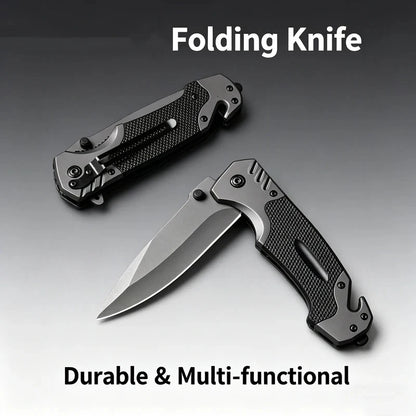 Outdoor Folding Knife - High Hardness Steel Blade, Sharp And Compact, Perfect For Carrying Around, Suitable For Camping And Surv