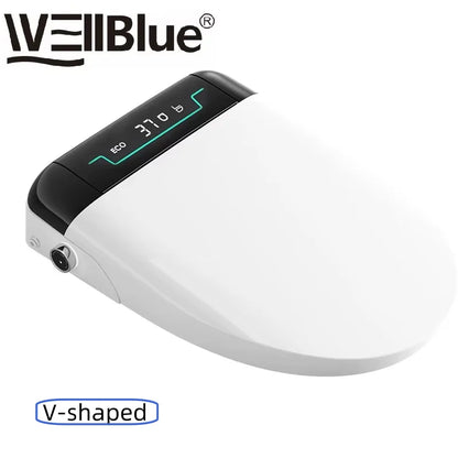 Intelligent Toilet Lid with Automatic Flip and Remote Control for Instant Hot Seat Toilet Cover LCD Display ,Round/Elongated