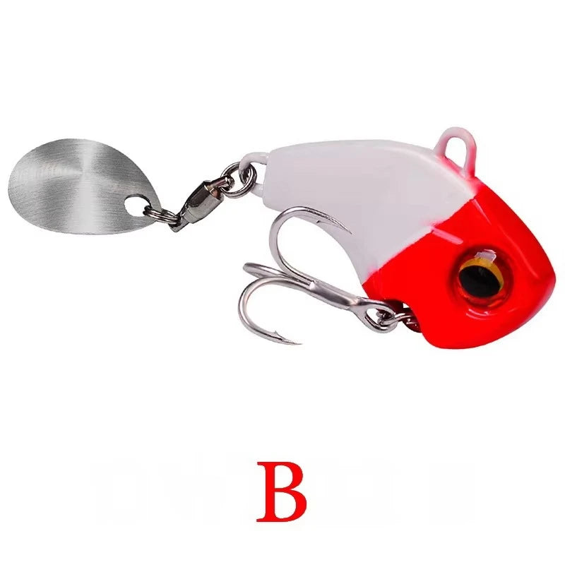 Fishing Lures Wobble Rotating Metal Vib Vibration Bait Winter Fishing 6g 15g 28g Artificial Hard Baits Spinner Spoon Lure