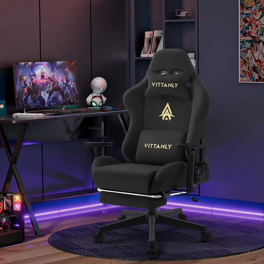 Vittanly kontorsstol och gamingstol med ställbar höjd och armstöd