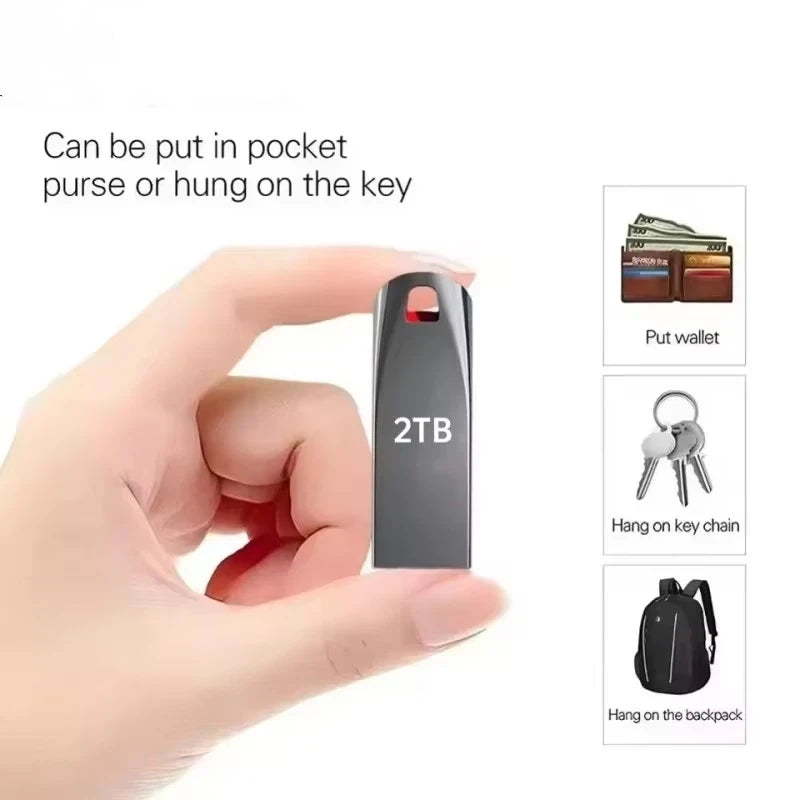 USB-minne i metall med flera lagringskapaciteter