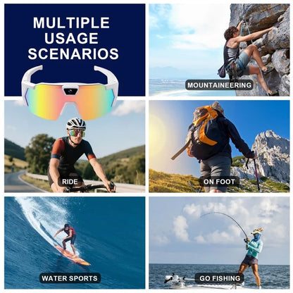 HD Smart Video Glasses Action Camera Sunglasses Wifi Glasses Sports Glasses Outdoor Bicycle Motorcycle Driver Recorder Walk Cam
