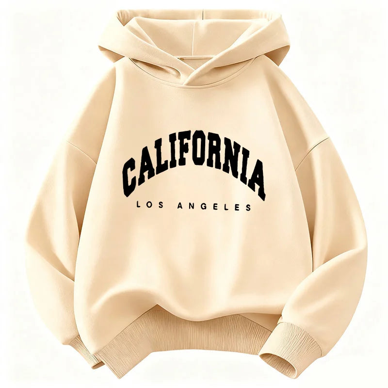 California Los Angeles Letter Printed Sweatshirt Kids Cat Children's Hoodie Fashion Hoody Casual Hoodies for Boys Girls Clothes