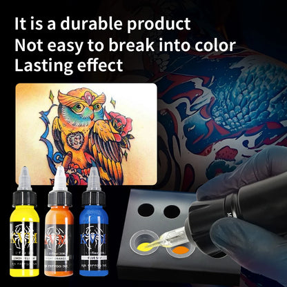 KVM 30ml/1oz 14-colors Tattoo Ink Pigment Body Art Tattoo Kits Professional Beauty Paints Makeup Tattoo Supplies Semi-permanent