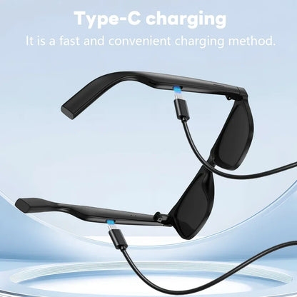 Lenovo Remote Touch Control 8K AI Smart Glasses Bluetooth Wireless Sunglasses Photo Camera Recording Voice Assistant Translator