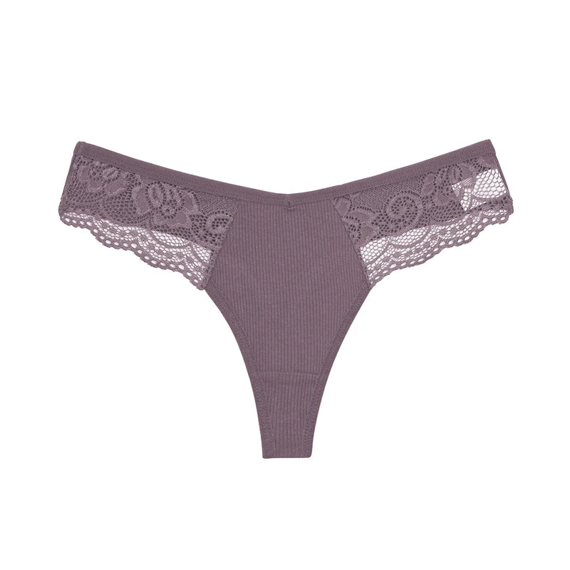 4PCS Cotton G-string Women Lingerie Sexy Lace Panties Thongs Femme Underwear Sexy Pantys Underpant Lingerie Lace Intimates S-XL