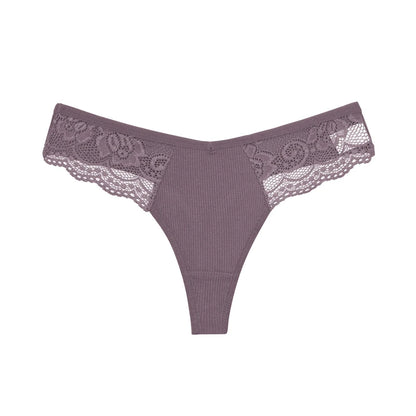 4PCS Cotton G-string Women Lingerie Sexy Lace Panties Thongs Femme Underwear Sexy Pantys Underpant Lingerie Lace Intimates S-XL