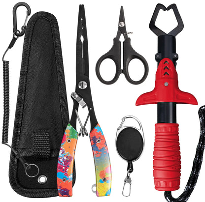 Multifunktionella Fisketänger i Rostfritt Stål – Saltvattensskyddade, 4 Design, Fiskepresent