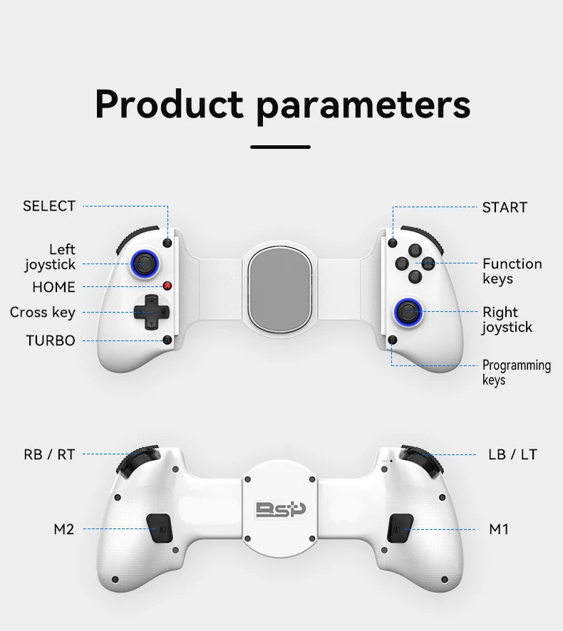 Wireless Controller Phone Bluetooth Gamepad For Switch PS4 PS3 Xbox iPhone Android Mobile Cell PC Control Game Pad Gaming Mando
