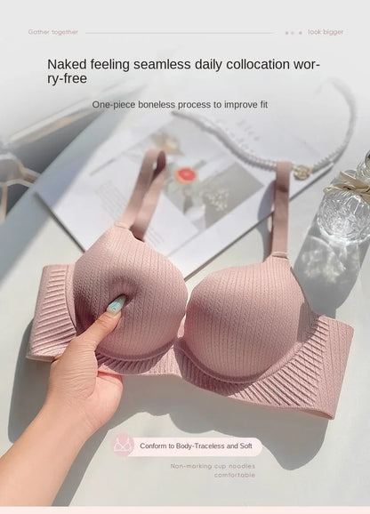 2026 New Push Up Bra for Small Chest  Ultra Thick 6CM Padded No Steel Ring Comfortable & Sexy Lift Lingerie for Flat Chest Women
