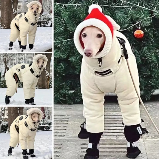 Vinterhundjacka helkropp för stora hundar