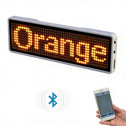Bluetooth LED Module Name Badge DIY Programmable Scrolling Message Board Mini LED Display HD DIY Electronic Kit