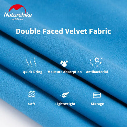 Naturehike Quick Drying Bath Towel Strong Absorbent Velvet Sides Soft Sport Towels for Tourist Fitness Gym Beach Swimming