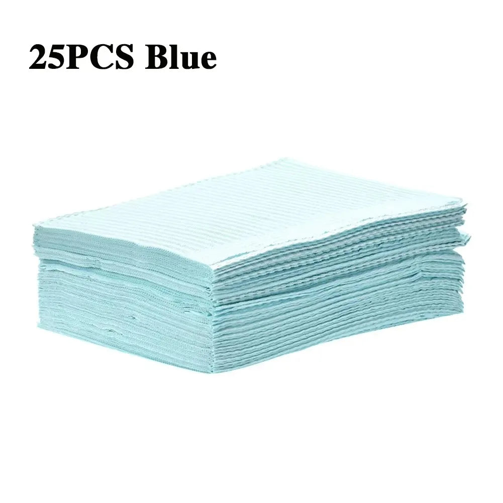 Disposable Dental Bibs 3 Ply Waterproof Tattoo Clean Pad Patient Napkins Table Covers for Piercing Nail Art Tattoo Accessories