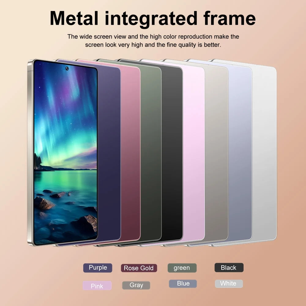 Smartphone S26 Ultra Original Android 15 Face Recognition Mobile Phones 5G Dual Card 7800mAh 7.3 inch Global Version Cellphones