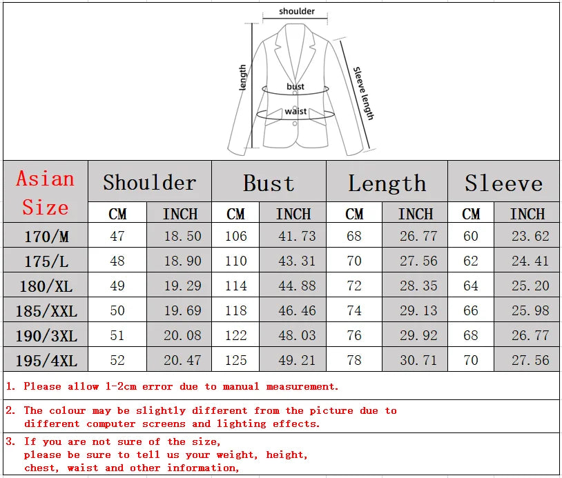 Herr Slim Fit Blazer – Rutig Strükfri Kavaj för Business Casual, Vår & Höst, 3 Färger