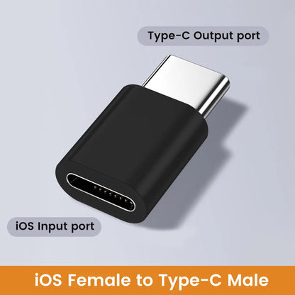 Type C To Lightning Adapter Type C Male To Lightning Female Converter High Speed Charging/Transfer Adapter for iphone 15 16