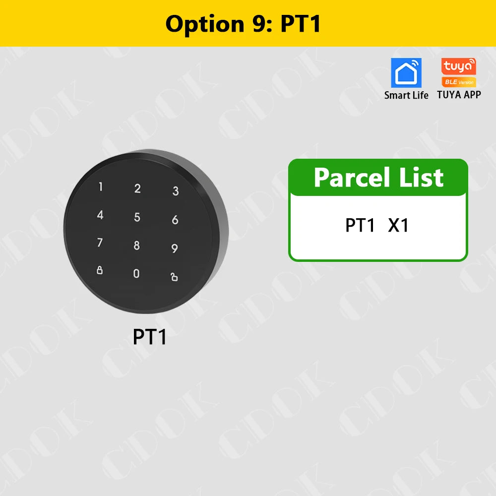 CDOK A1Pro Tuya Bluetooth Smart Lock Is Installed on the Traditional Door Lock Manual Knob to Achieve Smart Unlocking